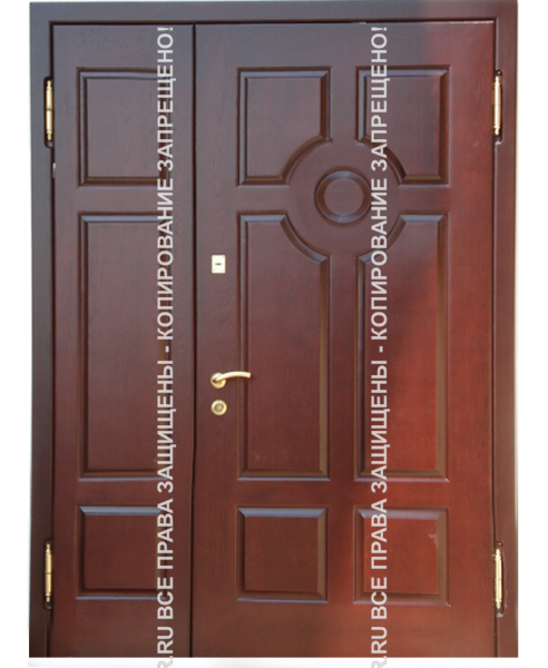 Дверь двухстворчатая стальная МДФ/МДФ 3085 Дверь двухстворчатая стальная МДФ/МДФ 3085